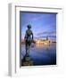 Statue and City Skyline, Stockholm, Sweden, Scandinavia, Europe-Sylvain Grandadam-Framed Photographic Print