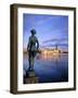 Statue and City Skyline, Stockholm, Sweden, Scandinavia, Europe-Sylvain Grandadam-Framed Photographic Print