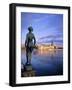 Statue and City Skyline, Stockholm, Sweden, Scandinavia, Europe-Sylvain Grandadam-Framed Photographic Print