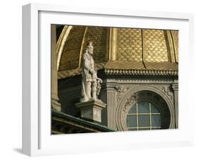 Statue and Golden Dome, Wawel Cathedral, Krakow, Unesco World Heritage Site, Poland-Jean Brooks-Framed Photographic Print