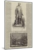 Statue and Monument of the Late Sir John Franklin in Waterloo-Place-null-Mounted Giclee Print