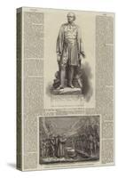 Statue and Monument of the Late Sir John Franklin in Waterloo-Place-null-Stretched Canvas