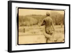 Statue and serpent, Luxembourg Gardens, Paris-Theo Westenberger-Framed Photographic Print