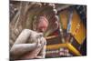 Statue at Bhimsen Temple, Kathmandu, Nepal, Asia-Ian Trower-Mounted Photographic Print