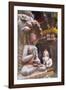 Statue at Bhimsen Temple, Kathmandu, Nepal, Asia-Ian Trower-Framed Photographic Print