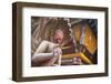 Statue at Bhimsen Temple, Kathmandu, Nepal, Asia-Ian Trower-Framed Photographic Print