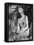 Statue at Brompton Cemetery, London, England-Simon Marsden-Framed Stretched Canvas