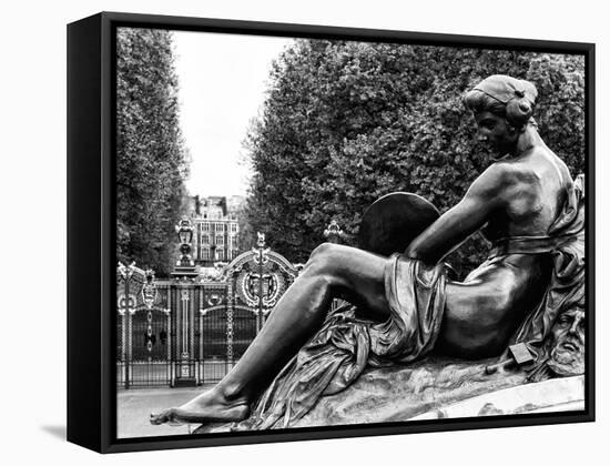 Statue at Buckingham Palace - London - UK - England - United Kingdom - Europe-Philippe Hugonnard-Framed Stretched Canvas