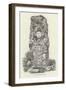 Statue at Copan-null-Framed Giclee Print