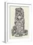 Statue at Copan-null-Framed Giclee Print