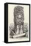 Statue at Copan-null-Framed Stretched Canvas