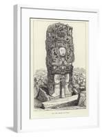 Statue at Copan-null-Framed Giclee Print