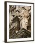 Statue at Duomo Cathedral, Ortygia Island, Syracuse, Sicily, Italy-Walter Bibikow-Framed Photographic Print