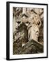 Statue at Duomo Cathedral, Ortygia Island, Syracuse, Sicily, Italy-Walter Bibikow-Framed Photographic Print