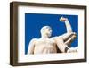 Statue at Palazzo della Civilta Italiana (Palazzo della Civilta del Lavoro) (Square Colosseum)-Nico Tondini-Framed Photographic Print