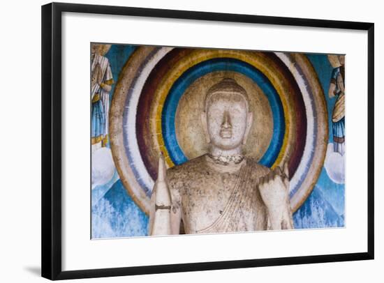 Statue at Ruvanvelisaya Dagoba-Matthew Williams-Ellis-Framed Photographic Print