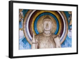 Statue at Ruvanvelisaya Dagoba-Matthew Williams-Ellis-Framed Photographic Print