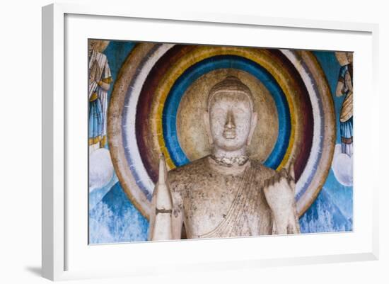 Statue at Ruvanvelisaya Dagoba-Matthew Williams-Ellis-Framed Photographic Print