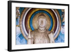 Statue at Ruvanvelisaya Dagoba-Matthew Williams-Ellis-Framed Photographic Print