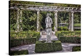 Statue at The Breakers in Newport Rhode Island-null-Stretched Canvas