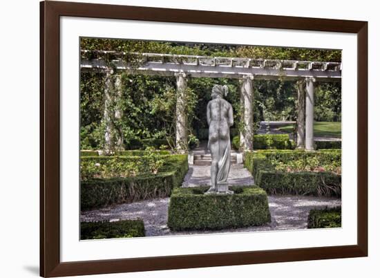 Statue at The Breakers in Newport Rhode Island-null-Framed Photo
