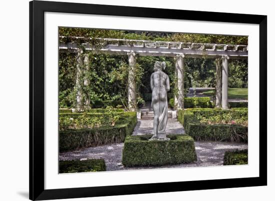 Statue at The Breakers in Newport Rhode Island-null-Framed Photo