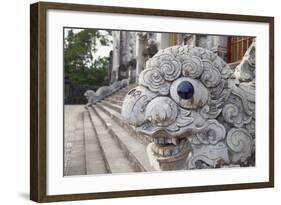 Statue at Tomb of Khai Dinh, Hue, Thua Thien-Hue, Vietnam, Indochina, Southeast Asia, Asia-Ian Trower-Framed Photographic Print