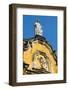 Statue Atop the Baroque Facade of the Iglesia De La Recoleccion Church-Rob Francis-Framed Photographic Print