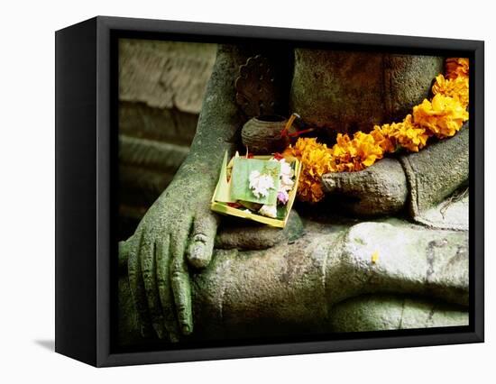 Statue, Bali, Indonesia-Angelo Cavalli-Framed Stretched Canvas