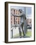 Statue by Tom Murphy of Singer Songwriter Billy Fury, Near Albert Dock-Ethel Davies-Framed Photographic Print