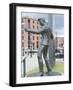 Statue by Tom Murphy of Singer Songwriter Billy Fury, Near Albert Dock-Ethel Davies-Framed Photographic Print