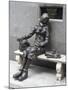 Statue by Tommy Steele of the Eponymous Woman of the Beatles Song, Eleanor Rigby-Ethel Davies-Mounted Photographic Print