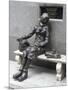 Statue by Tommy Steele of the Eponymous Woman of the Beatles Song, Eleanor Rigby-Ethel Davies-Mounted Photographic Print