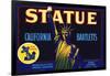 Statue California Bartletts Pear Fruit Crate Label-null-Framed Giclee Print