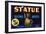 Statue California Bartletts Pear Fruit Crate Label-null-Framed Giclee Print