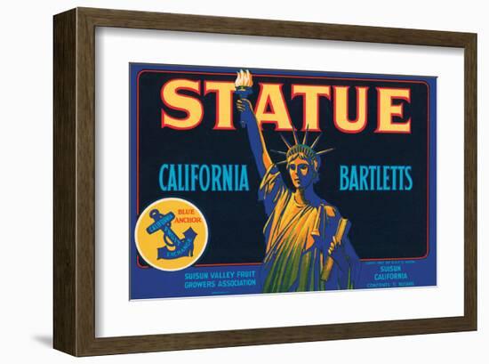 Statue California Bartletts-null-Framed Art Print