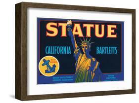 Statue California Bartletts-null-Framed Art Print