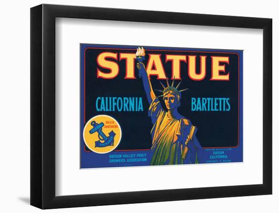 Statue California Bartletts-null-Framed Art Print