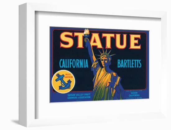 Statue California Bartletts-null-Framed Art Print