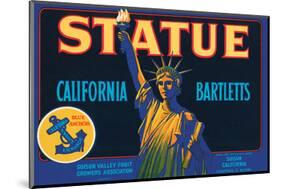 Statue California Bartletts-null-Mounted Art Print