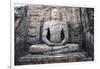 Statue Carved in Rock Depicting Seated Buddha-null-Framed Giclee Print