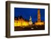 Statue Center Old City Square Bruges Belfry-pius99-Framed Photographic Print