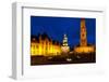 Statue Center Old City Square Bruges Belfry-pius99-Framed Photographic Print