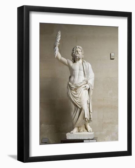 Statue de divinité masculine, dite Jupiter de Smyrne-null-Framed Giclee Print