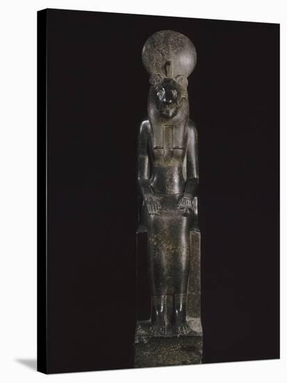 Statue de Sekhmet, déesse à tête de lionne-null-Stretched Canvas