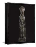 Statue de Sekhmet, déesse à tête de lionne-null-Framed Stretched Canvas