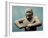 Statue Depicting a Fighter-null-Framed Giclee Print