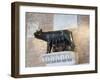 Statue Depicting Romulus and Remus and the She-Wolf, Palazzo Pubblico, Siena, Tuscany, Italy-Robert Harding-Framed Photographic Print