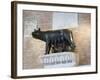 Statue Depicting Romulus and Remus and the She-Wolf, Palazzo Pubblico, Siena, Tuscany, Italy-Robert Harding-Framed Photographic Print