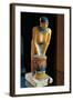 Statue Depicting Woman Filtering Barley to Make Beer-null-Framed Giclee Print